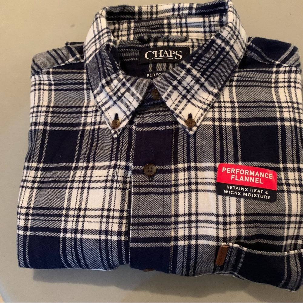 Chaps Men’s Plaid Flannel Button Down Shirt - NWT